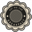 It's A Pie Time: Word Art Badge 03