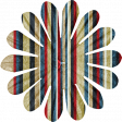 Traditions: Paper Flower 01, Stripes 01
