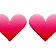 All About Hearts 2017: Felt Heart Border 01