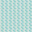 February 2017 Winter Fun Blog Train Patterned Paper 01, Aqua Snowflakes