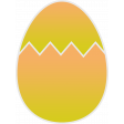 The Good Life: April 2022 - Easter Egg Sticker 04b Ombre