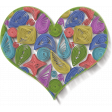 Multicolored Quilled Heart