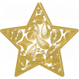 Quilled Star Yellow (no shadows)