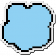 Pixels Stickers: Cloud 1