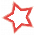 Back To School: Star, Red with White Trim