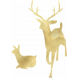 Gold Leaf Foil: Deer 04