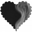 Scalloped edge heart