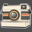 Polaroid Camera Sticker
