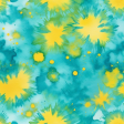 Teal and Yellow Tie Dyed Paper 
