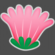 BB Fiesta Pink Flower Sticker