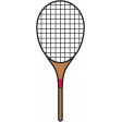 Sports Print Tennis Racket