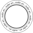 Text Circle Make Art Template