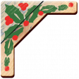 Vintage Xmas Corners Wood 1