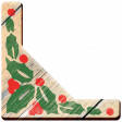Vintage Xmas Corners Wood 3