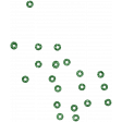 Vintage Xmas Glitter Scatter Green