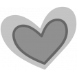 Winter Day Heart Doodle 1 Template