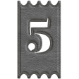 Spring Day Ticket Number 5 Leather Template