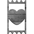 Spring Day Ticket Shape 2 Heart Wood Template