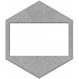 Spring Day Hexagon Shape 1a Chipboard Template