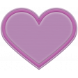 BYB Elements Rubber Heart 3 purple