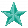 BYB Elements Rubber Star 2 teal