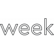 Weekly Number Stamps - Bold Numeric Week