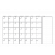 Blank Calendar Template - A4
