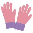 Flower Power Elements Kit - Sticker Gloves Pink