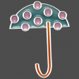 Umbrella Weather - Elements - Enamel Umbreella Dots