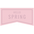 Umbrella Weather Words & Tags Kit: hello spring tag