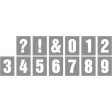 Alpha Template Kit #55 - Alpha Template 55 Numbers