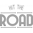 World Traveler-Wordart- Hit the road template