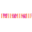 Summer Lovin_Washi tape-stripe flowers-orange pink