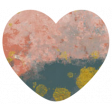 Good Life July 21_Heart Mixed Media-Pink Navy Gold