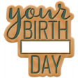 GL22 Mar Baby Wordart Birth Day