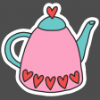Good Life: February 2022 Stickers And Tags- Tea Pot Sticker 