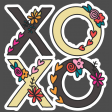Good Life: February 2022 Stickers And Tags- XOXO Floral Sticker 