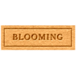 The Good Life: April 2022 Elements - Letterpress label Blooming
