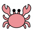 The Good Life: July 2022 Stickers & Labels - Sticker crab