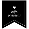 Dutch Black & White Labels Kit #2 - Label 39 mijn paashaas