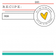 Good Life September 2022: Baking Journal Cards- Recipe (4x4)
