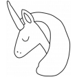 The Good Life: May & June Sticker outline unicorn template