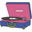 The Good Life: May & June 2023 Sticker Record player