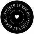 The Good LIfe: July & August 2023 Dutch Word Art - B&W Label,  Geniet Van De Reis