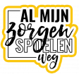 Water World Dutch Word Art: Al Mijn Zorgen Spoelen Weg