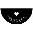 Water World Dutch Word Art: Label (B&W)- Spring Er In