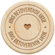 Water World Dutch Word Art: Wood Label- Ons Betoverende Uitje