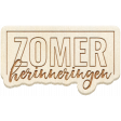 Water World Dutch Word Art: Wood- Zomer Herinneringen