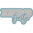 Water World Dutch Word Art: Zwembad Feestje