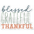 This Is Spooky Elements: Plastic Word Art- Blessed Grateful Thankful